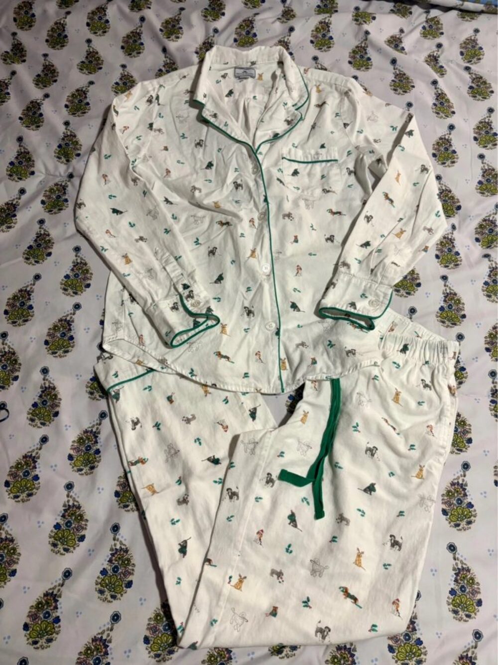 Petite Plume Christmas Dog PJ’s Size XS